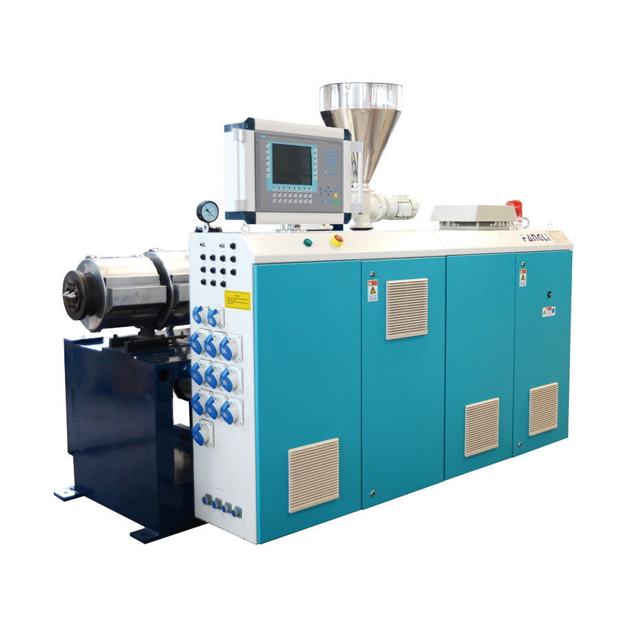 Gnéithe de Extruder Plaisteacha Twin-Scriú Cineál Cónúil
